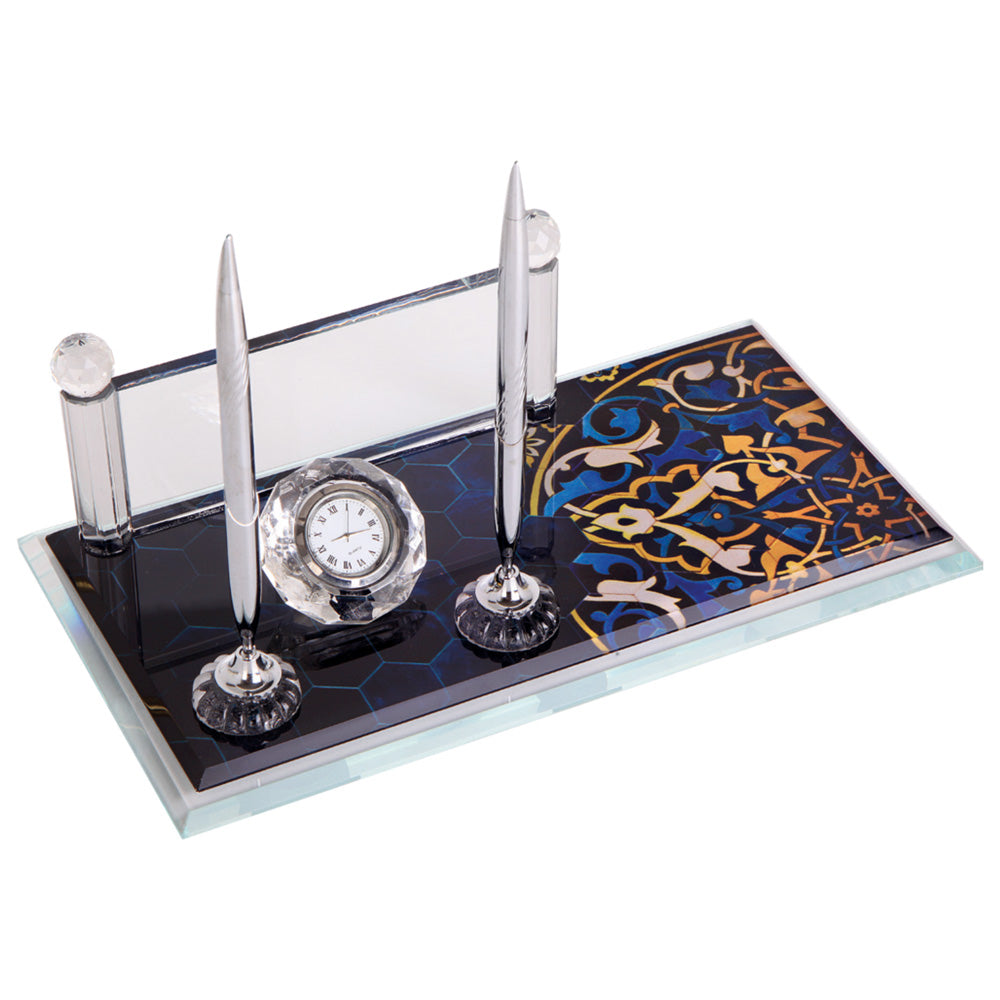 Promosyon Kristal Masaüstü İsimlikli Organizer MS01012