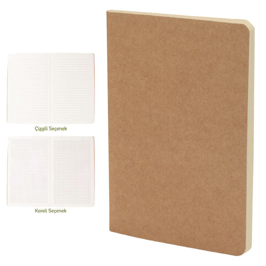 Promosyon Geri Dönüşümlü Kraft Defter (12,5x20cm) RC01002