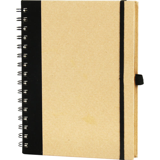 Promosyon Geri Dönüşümlü Kraft Spiralli Defter (16x21,5cm) RC01015