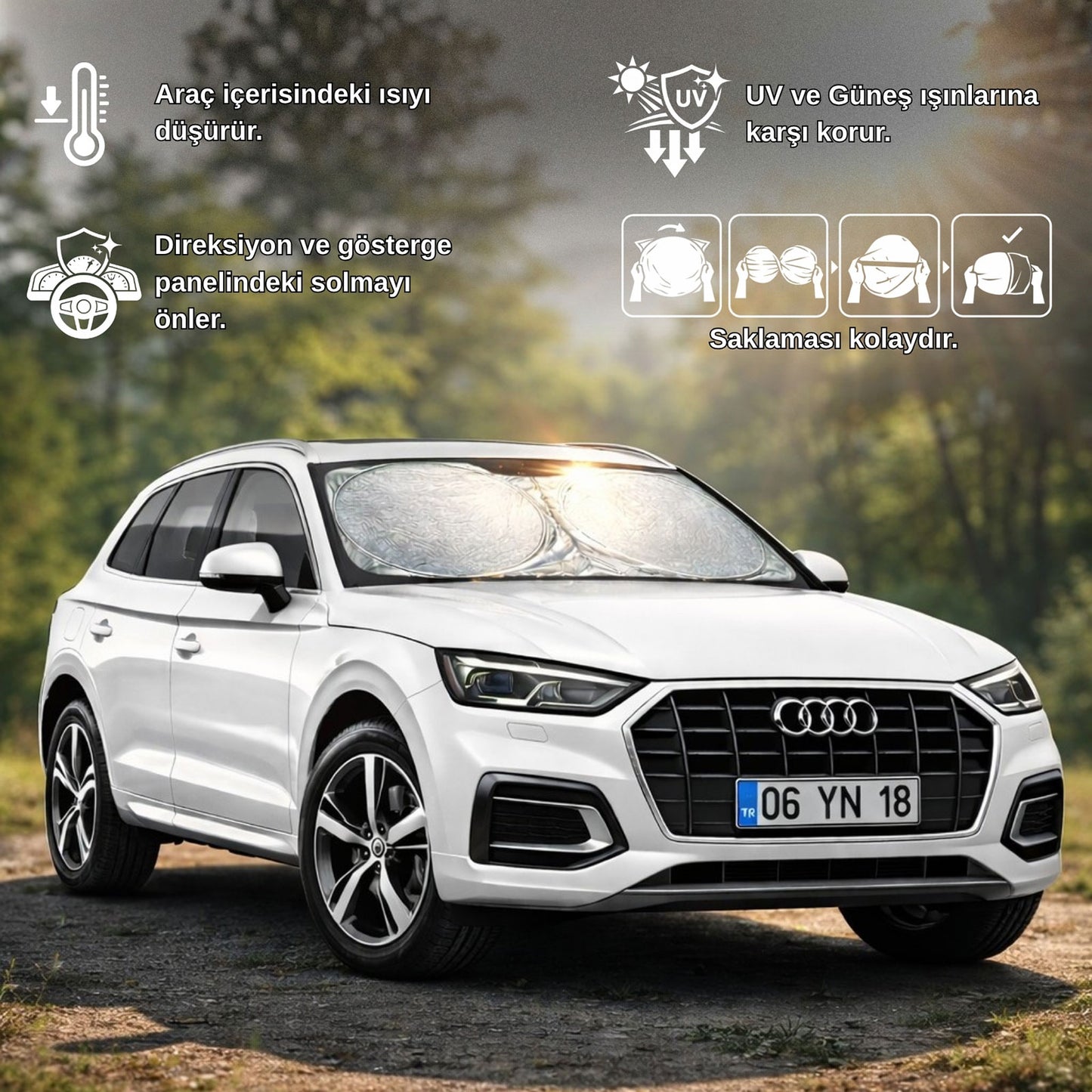 Promosyon Katlanabilir Oto Güneşlik PG01001