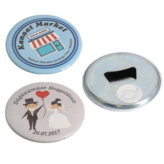 Promosyon Yuvarlak Magnetli Açacak AC01003 · AC01003-01