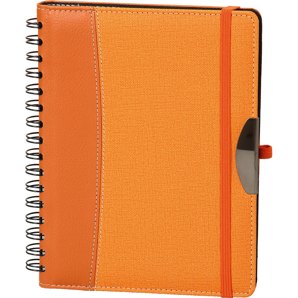 Promosyon Spiralli Termo PU Deri Sert Kapak Tarihli Ajanda (16.5x22 cm) AJ01009