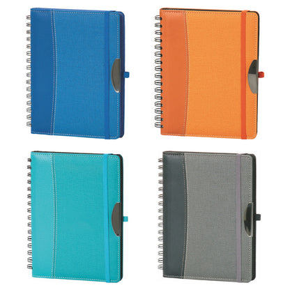 Promosyon Spiralli Termo PU Deri Sert Kapak Tarihli Ajanda (16.5x22 cm) AJ01009