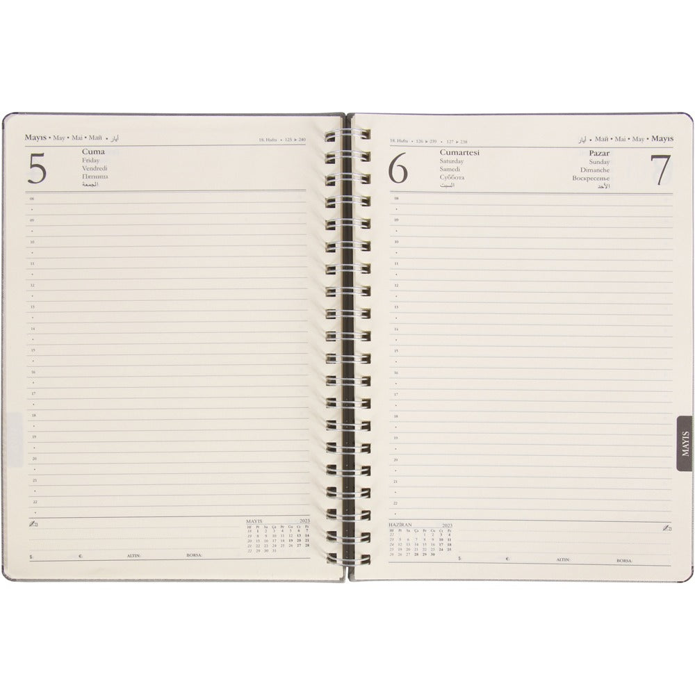 Promosyon Termo PU Deri Sert Kapak Tarihli Ajanda (17x24 cm) AJ01013