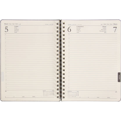 Promosyon Termo PU Deri Sert Kapak Tarihli Ajanda (17x24 cm) AJ01013
