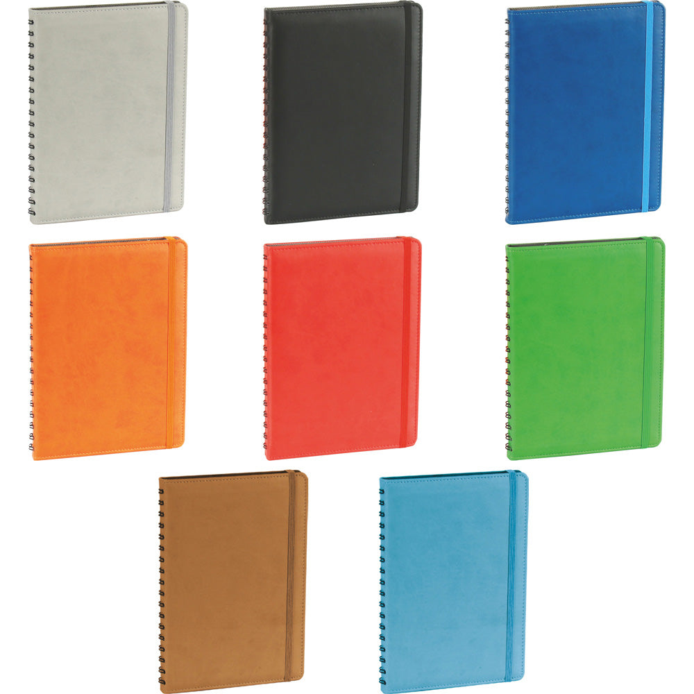 Promosyon Spiralli Termo PU Deri Sert Kapak Tarihli Ajanda (17.5x24 cm) AJ01016