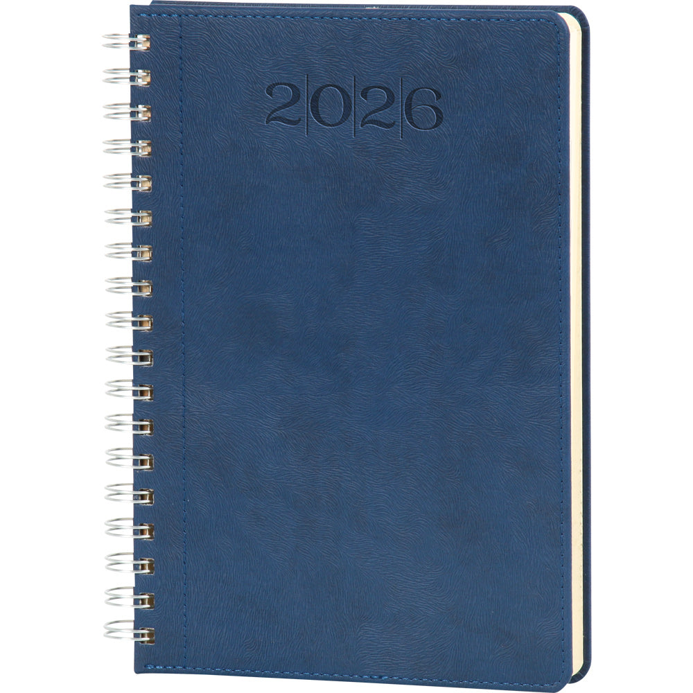 Promosyon Spiralli Termo PU Deri Sert Kapak Tarihli Ajanda (20x28 cm) AJ01020
