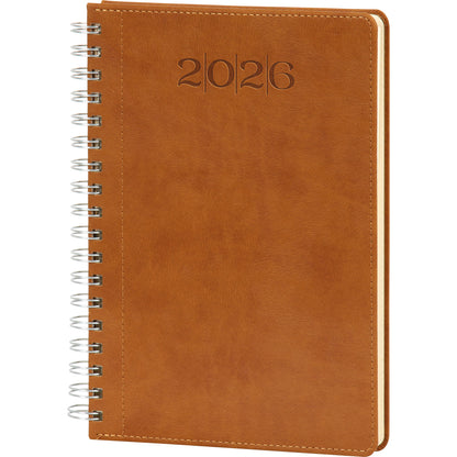 Promosyon Spiralli Termo PU Deri Sert Kapak Tarihli Ajanda (20x28 cm) AJ01020