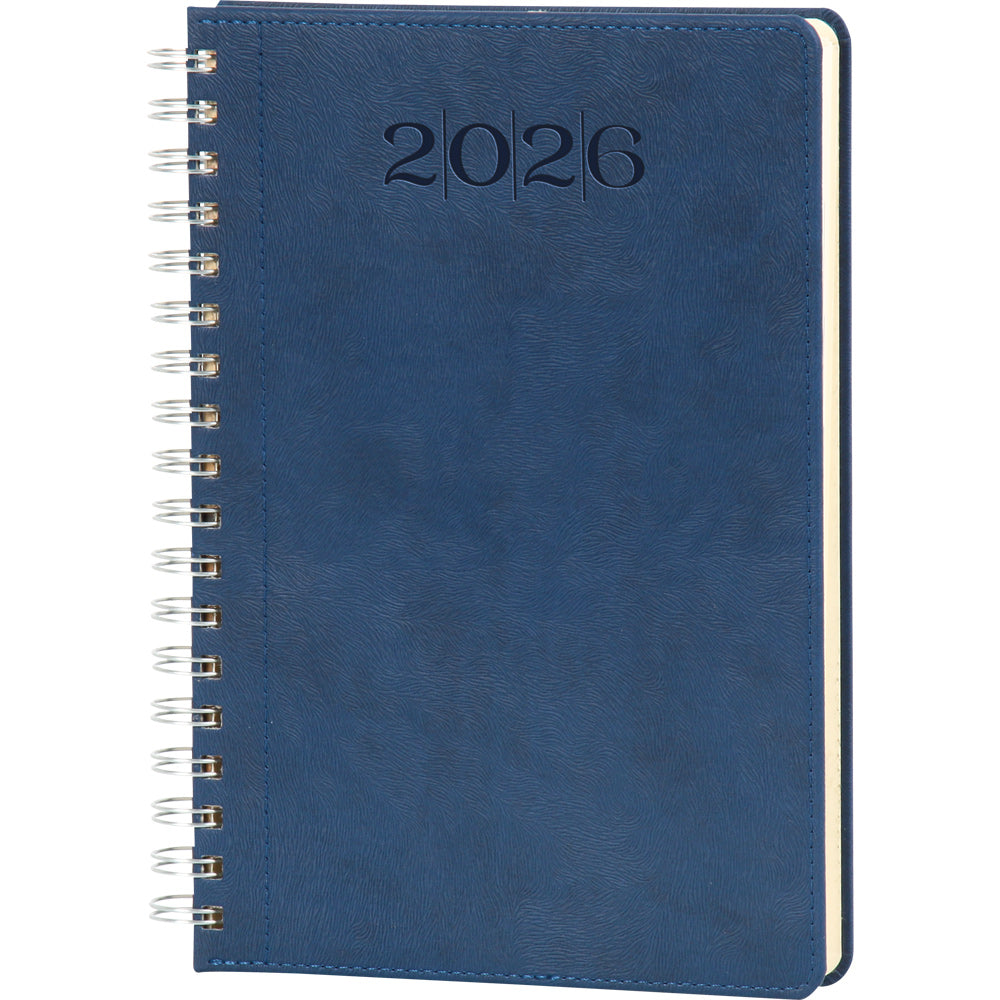 Promosyon Spiralli Termo PU Deri Sert Kapak Tarihli Ajanda (20x28 cm) AJ01022
