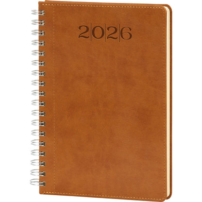 Promosyon Spiralli Termo PU Deri Sert Kapak Tarihli Ajanda (20x28 cm) AJ01022