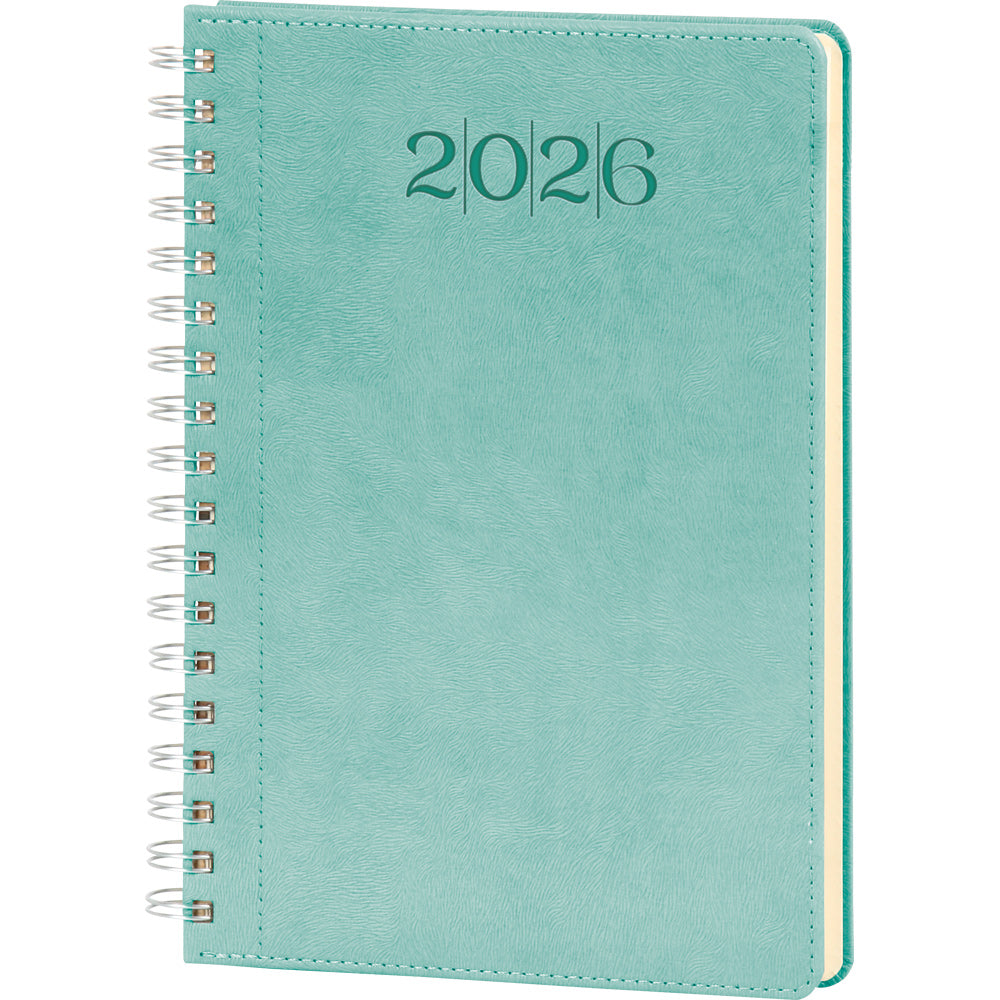 Promosyon Spiralli Termo PU Deri Sert Kapak Tarihli Ajanda (20x28 cm) AJ01022