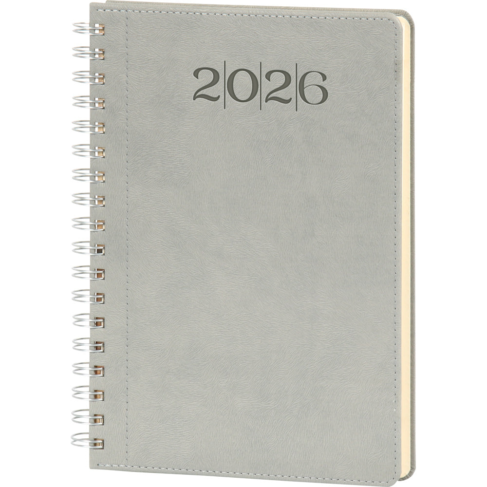 Promosyon Spiralli Termo PU Deri Sert Kapak Tarihli Ajanda (20x28 cm) AJ01022