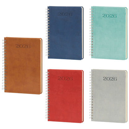 Promosyon Spiralli Termo PU Deri Sert Kapak Tarihli Ajanda (20x28 cm) AJ01022