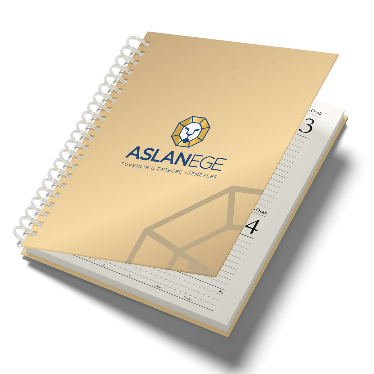 Promosyon Kuşe Mukavva Sıvama Tarihli Ajanda (15X21CM) AJ01032 · AJ01032-04