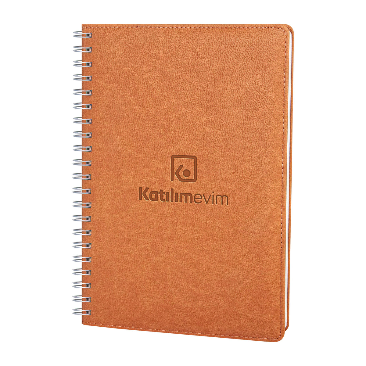 Promosyon Termo Deri Kapak Spiralli Tarihli Haftalık Ajanda (20x28 CM) AJ01039 · AJ01039-01
