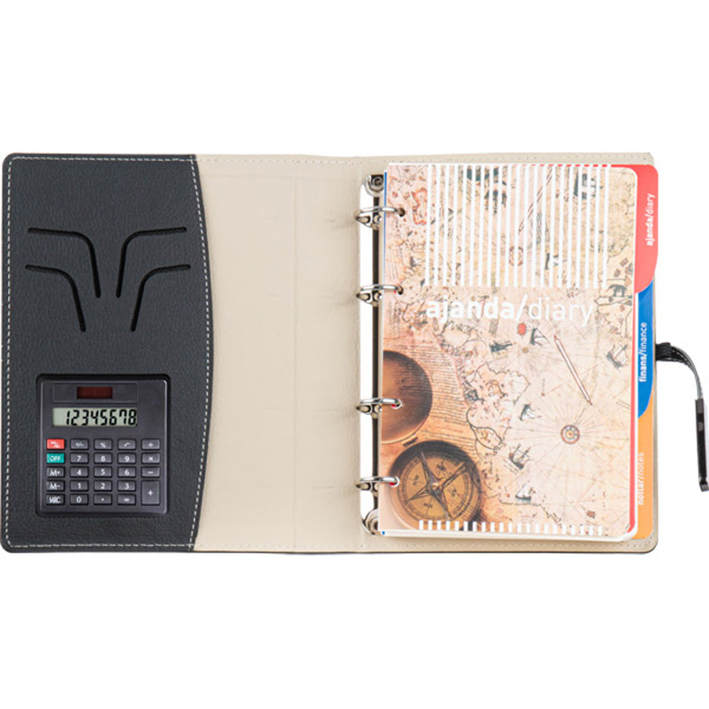 Promosyon Hesap Makineli Termo Deri Sert Kapak Organizer Ajanda (19x26,5 cm) AJ02007