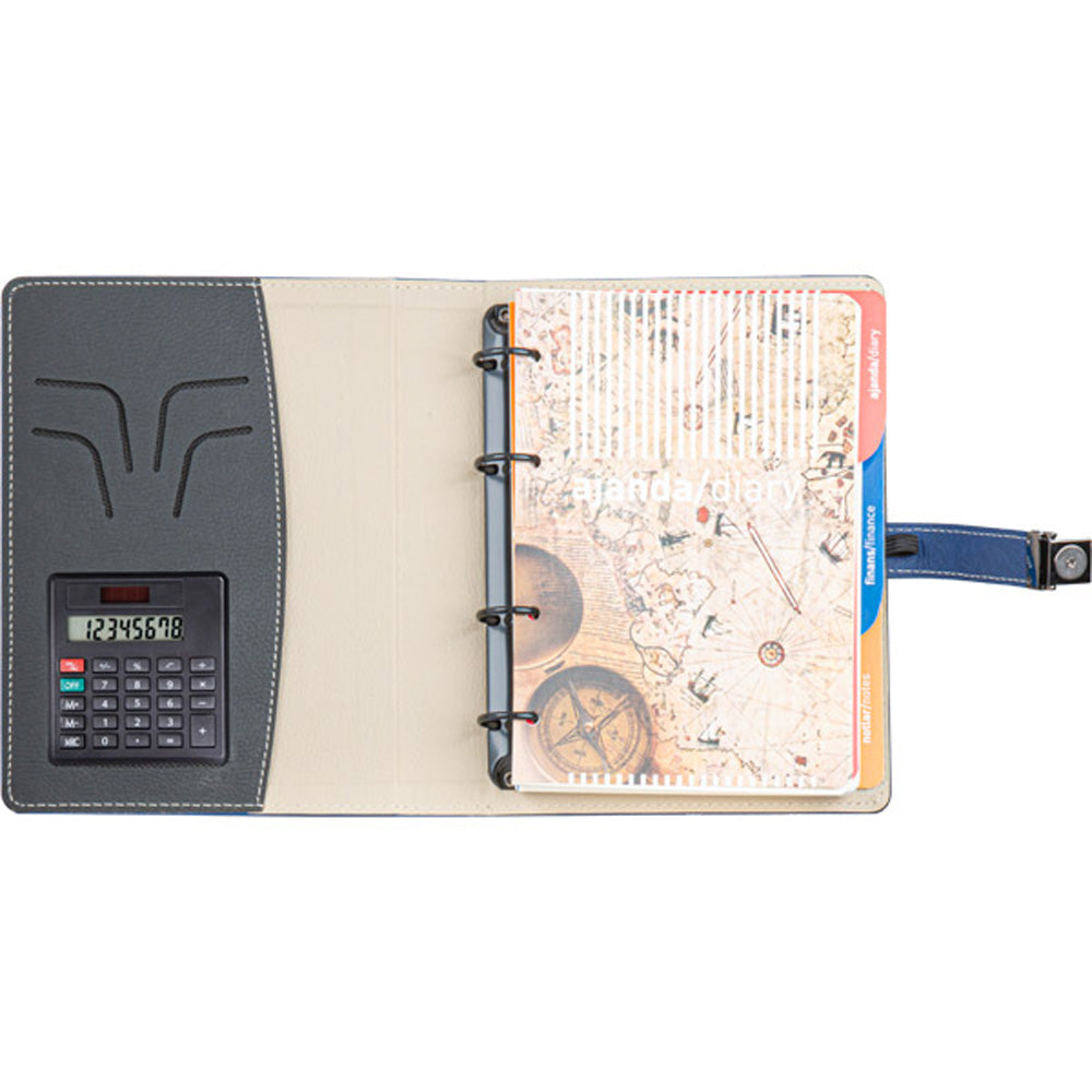 Promosyon Hesap Makineli Termo Deri Sert Kapak Organizer Ajanda (19x26,5 cm) AJ02008
