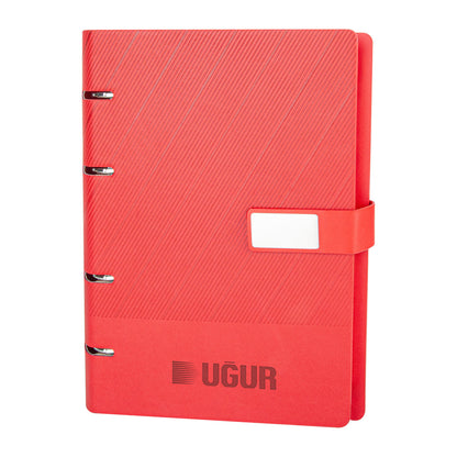 Promosyon Spiralli Mıknatıslı Termo Deri Organizer Ajanda (17,5x22,5CM) AJ02012 · AJ02012-05