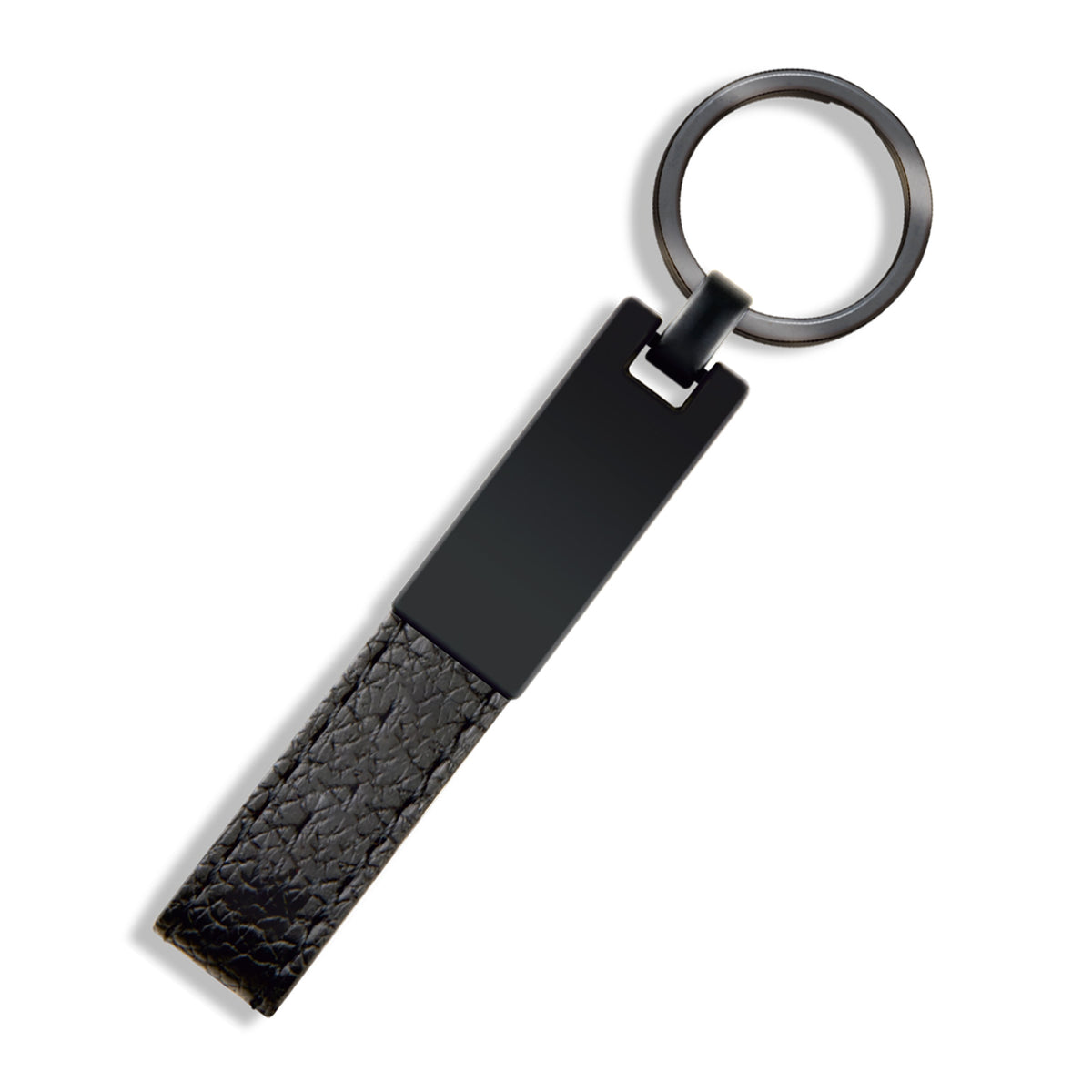 Promosyon Siyah Metal-Deri Anahtarlık AK01044 · AK01044-01