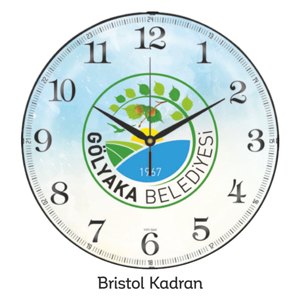 Promosyon 30 Cm Bristol Kadran Duvar Saati CL01002