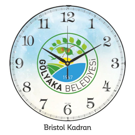 Promosyon 30 Cm Bristol Kadran Duvar Saati CL01002