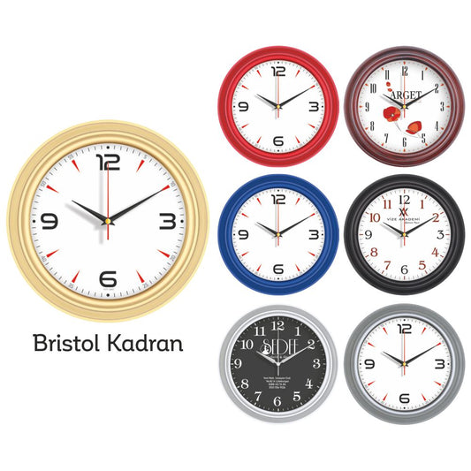 Promosyon 32 Cm Bristol Kadran Duvar Saati CL01003