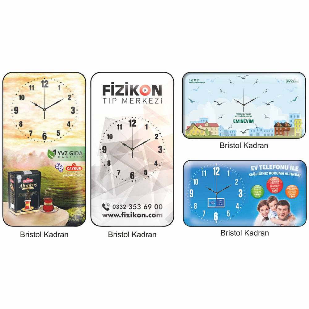 Promosyon 25,3x47 Cm Bristol Kadran Duvar Saati CL01005