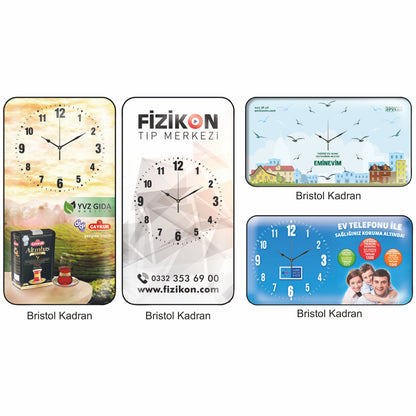 Promosyon 25,3x47 Cm Bristol Kadran Duvar Saati CL01005