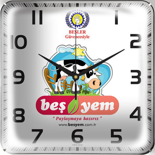 Promosyon 35x35 Cm Bristol Kadran Duvar Saati CL01010