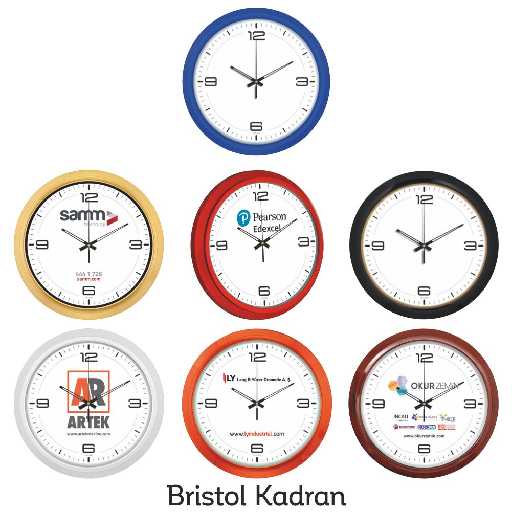 Promosyon 35 Cm Bristol Kadran Duvar Saati CL01012