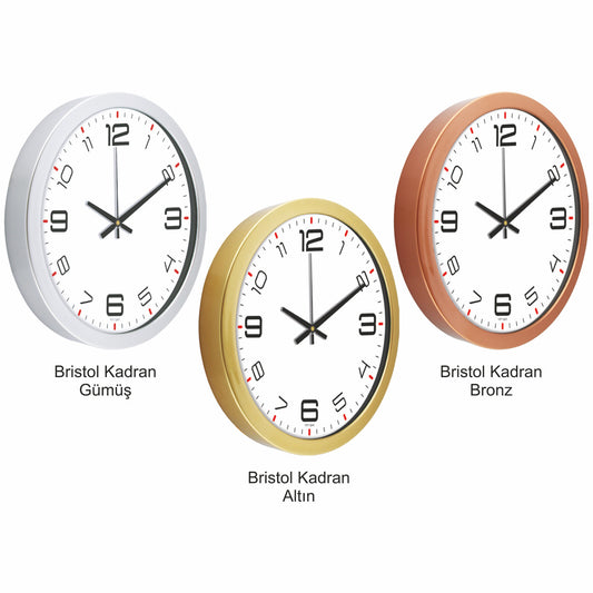 Promosyon 30 Cm Bristol Kadran Duvar Saati CL01015