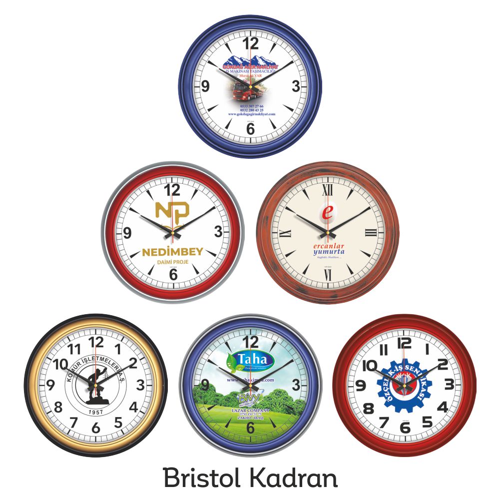 Promosyon 42 Cm Bristol Kadran Duvar Saati CL01019