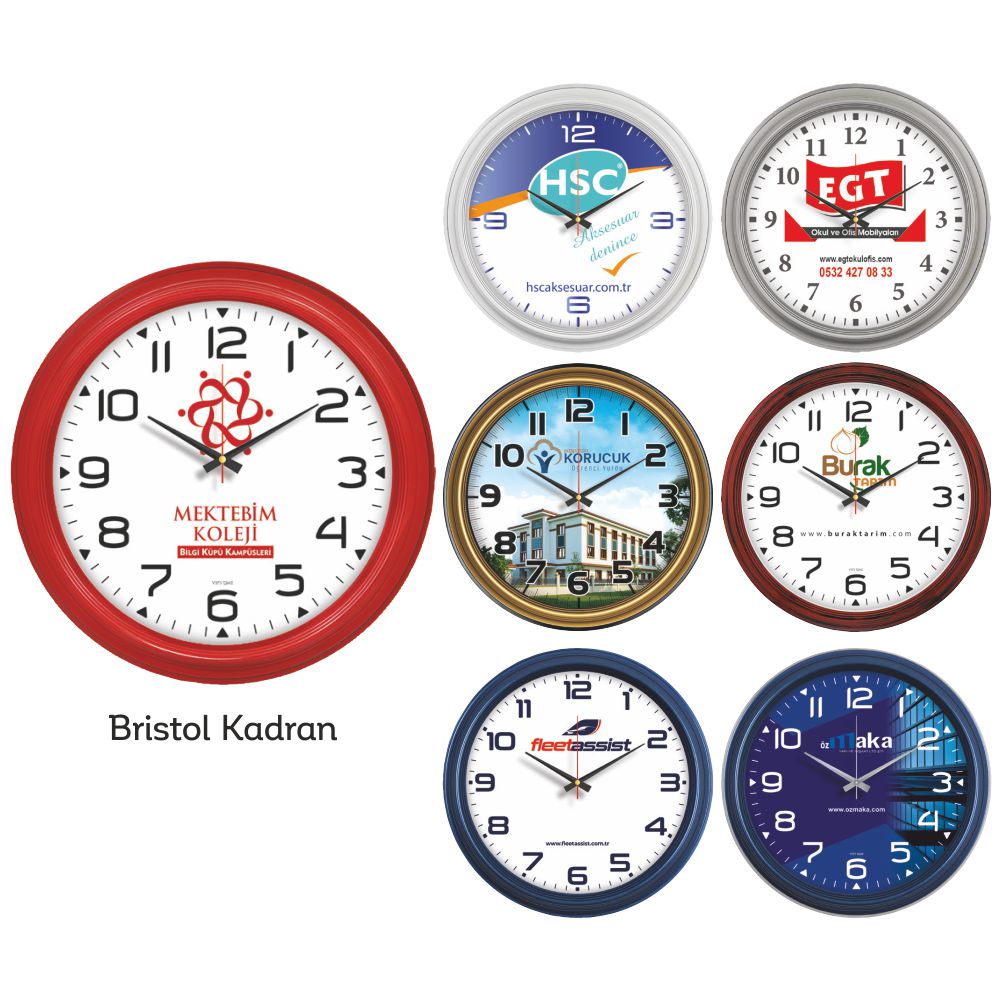 Promosyon 46 Cm Bristol Kadran Duvar Saati CL01020