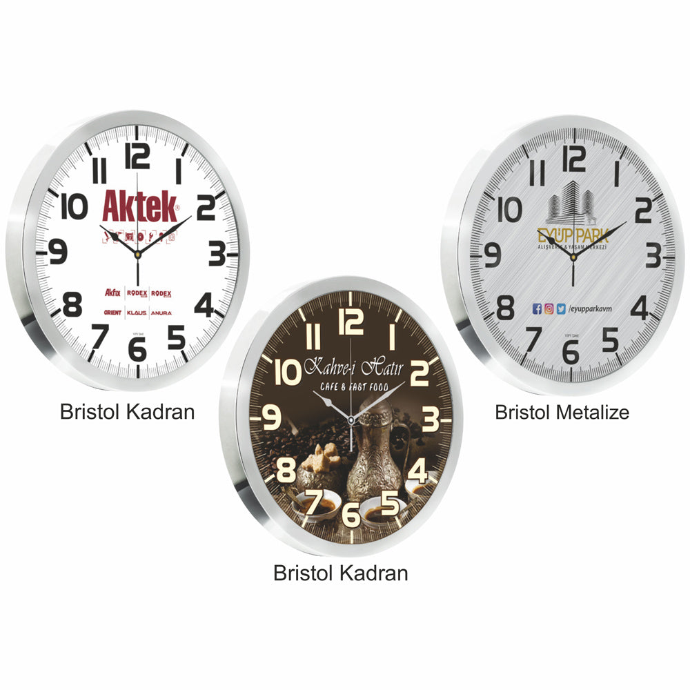 Promosyon 30 Cm Bristol Kadran Duvar Saati CL02003