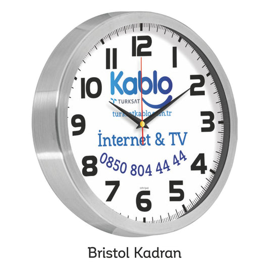 Promosyon 30 Cm Bristol Kadran Duvar Saati CL04002