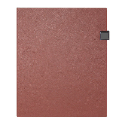 Promosyon Termo Deri Kapak Metal Kilitli Tarihsiz Defter (19X25 CM) DF01059 · DF01059-09