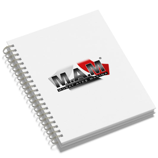 Promosyon Kuşe Mukavva Sıvama Spiralli Defter (15X21 CM) DF01076 · DF01076-01