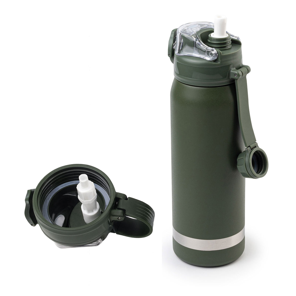 Promosyon 800 ml Paslanmaz Çelik Fonksiyonlu Pipetli Kapak Termos DW01046 · DW01046-04