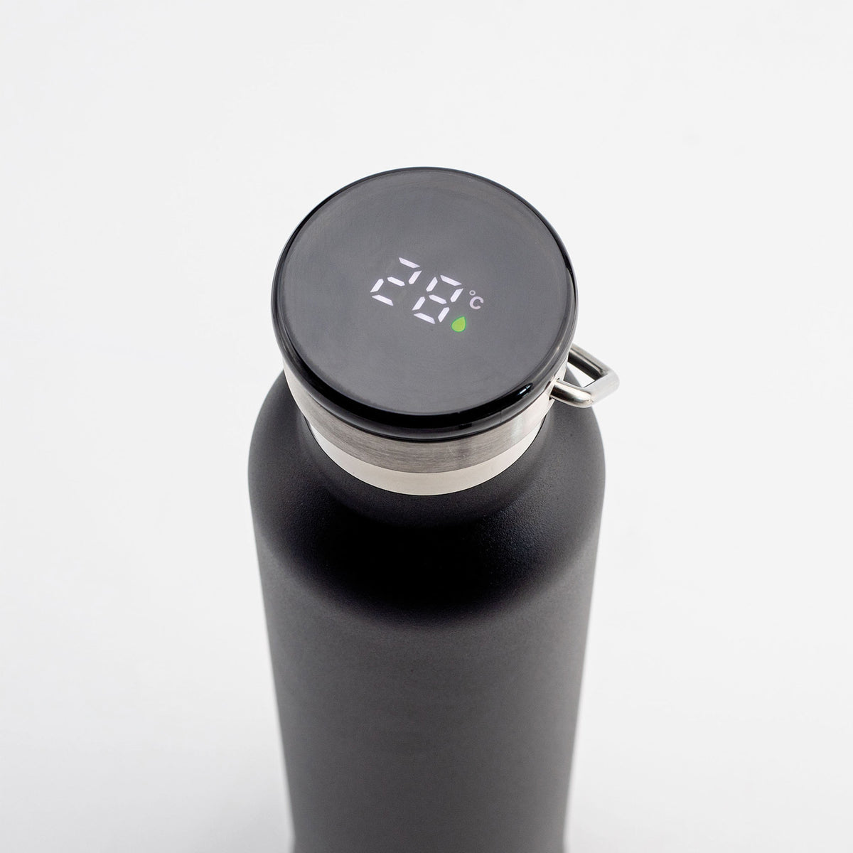 Promosyon 650 ml Paslanmaz Çelik Siyah Lüks Kutulu Bluetooth Hoparlörlü Derece Göstergeli Termos DW01052 · DW01052-03