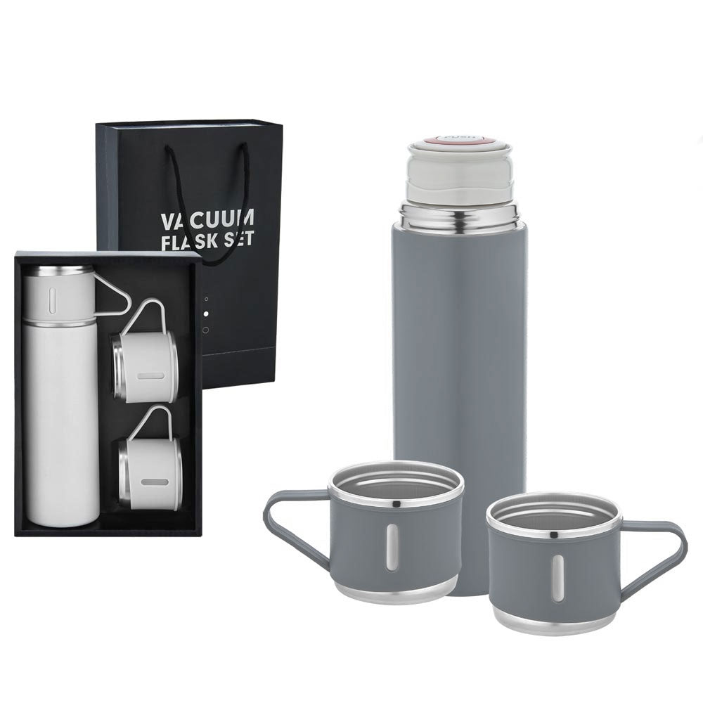 Promosyon 500 ml Paslanmaz Çelik Çift Bardaklı Termos DW01053 · DW01053-04