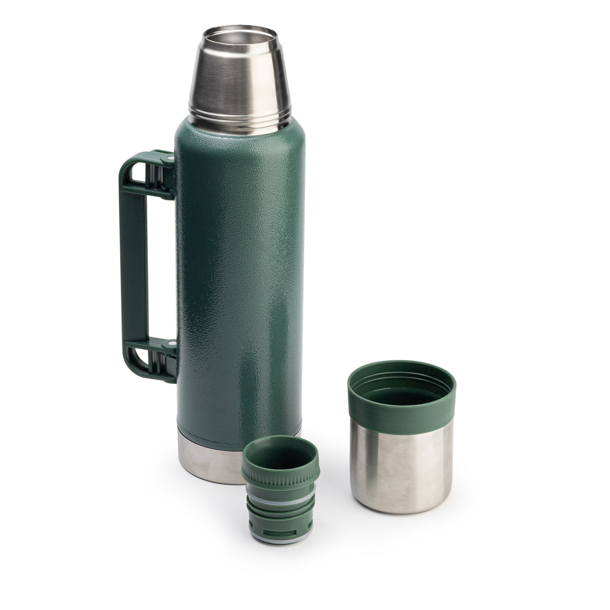 Promosyon 1000 ml Paslanmaz Çelik Bardaklı Tutma Saplı Termos DW01055 · DW01055-03