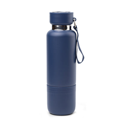 Promosyon 500 ml Paslanmaz Çelik Bardaklı Taşıma İpli Termos DW01067 · DW01067-01