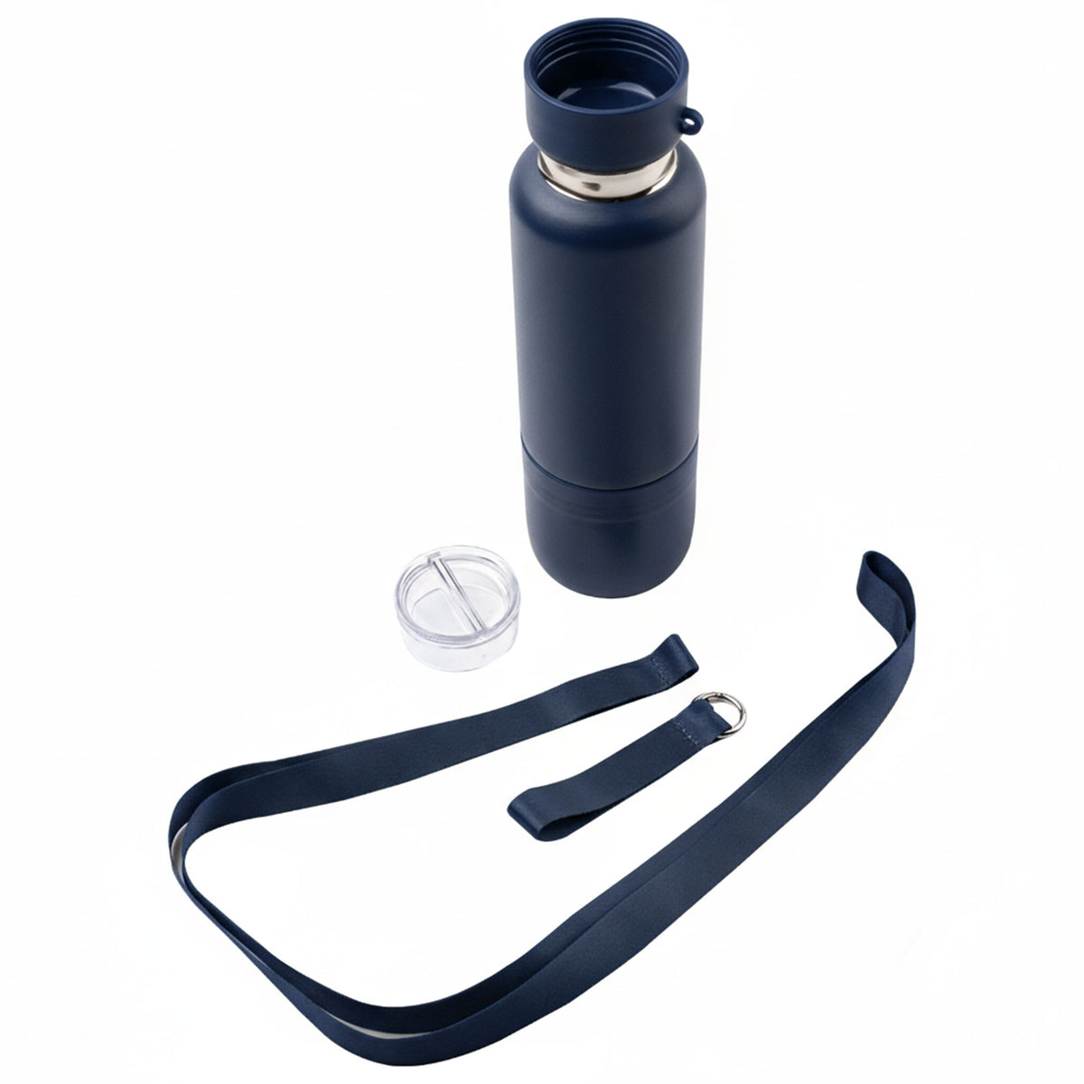 Promosyon 500 ml Paslanmaz Çelik Bardaklı Taşıma İpli Termos DW01067 · DW01067-03