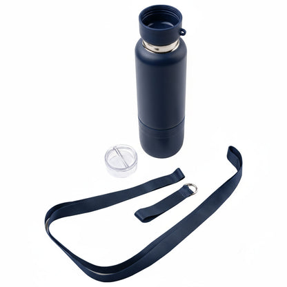 Promosyon 500 ml Paslanmaz Çelik Bardaklı Taşıma İpli Termos DW01067 · DW01067-03