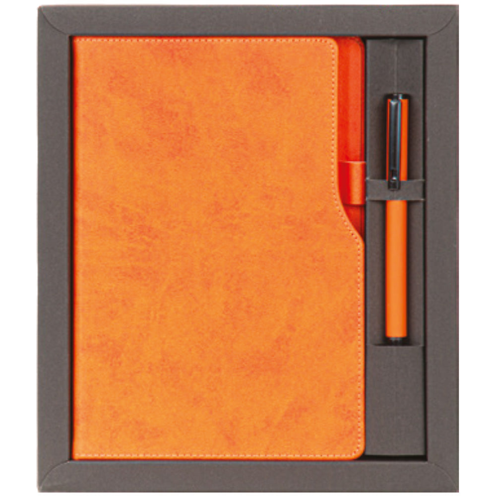 Promosyon Tarihsiz Defter + Roller Kalem Kutulu Hediyelik Set GT01001
