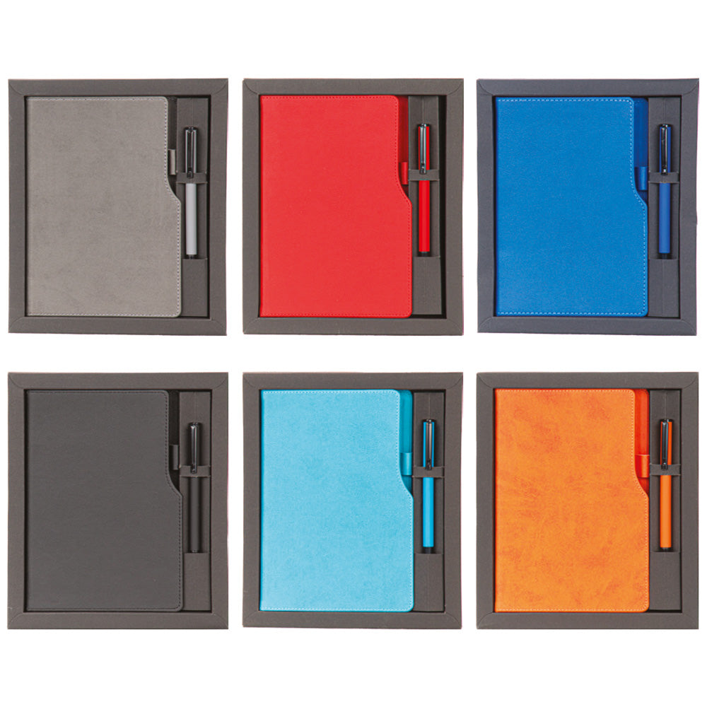 Promosyon Tarihsiz Defter + Roller Kalem Kutulu Hediyelik Set GT01001