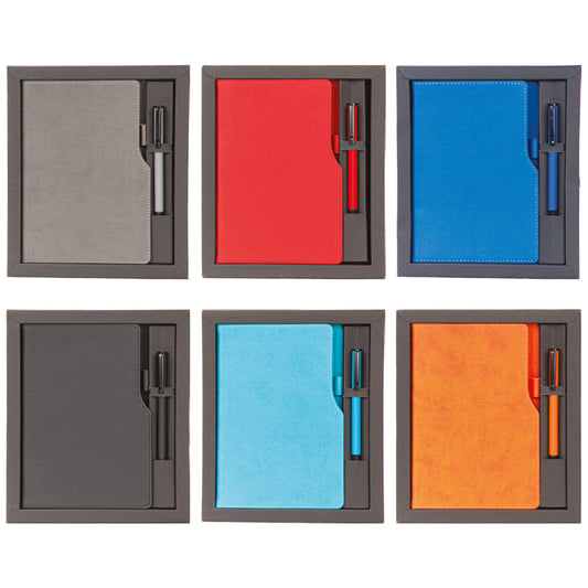 Promosyon Tarihsiz Defter + Roller Kalem Kutulu Hediyelik Set GT01001
