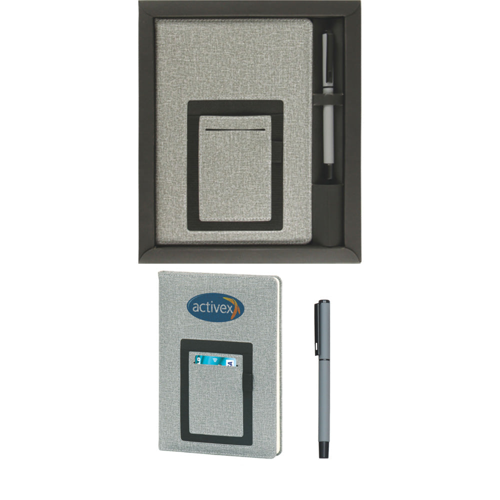 Promosyon Tarihsiz Defter + Roller Kalem Kutulu Hediyelik Set GT01003