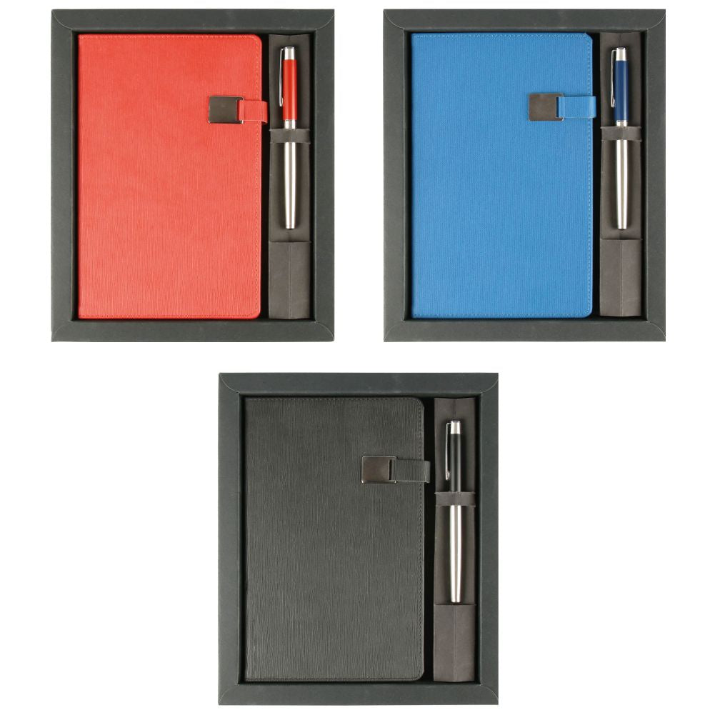 Promosyon Tarihsiz Defter + Roller Kalem Kutulu Hediyelik Set GT01004
