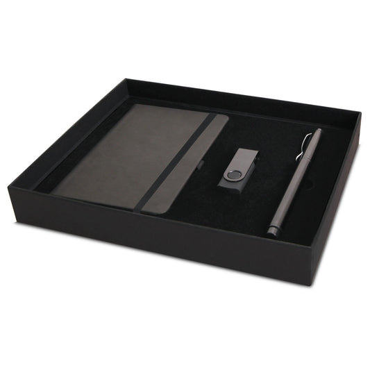 Promosyon Tarihsiz Defter + USB Bellek + Roller Kalem Kutulu Hediyelik Set GT01043 · GT01043-01